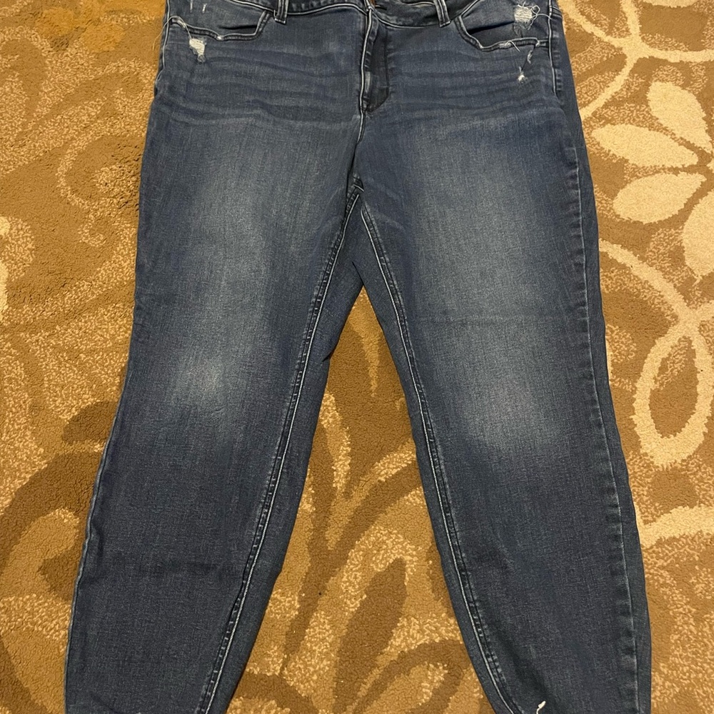 Maurices Dark Blue Boyfriend Jeans
